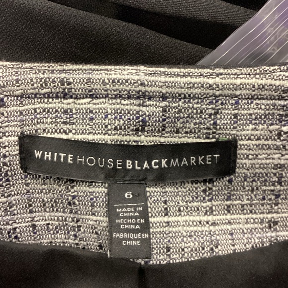 White House Black Market Black and Gray Midi Dress & Jacket - Picture 6 of 6